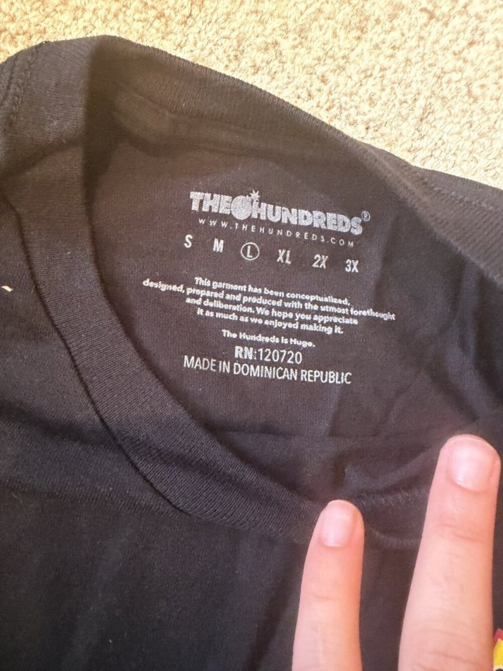 The Hundreds Black Graphic Tee L NWT